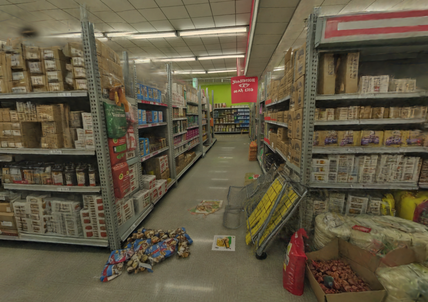 World Labs messy store scene